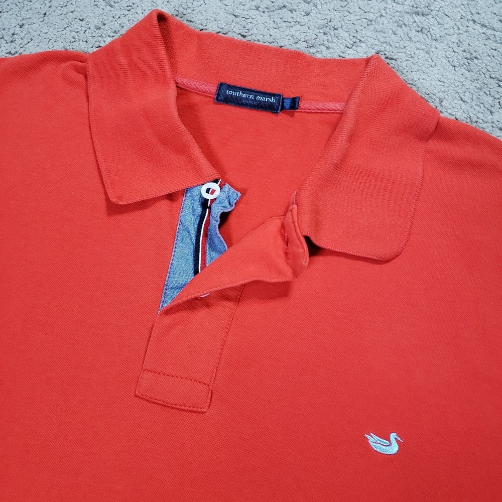 Southern Marsh Polo Shirt Mens XL Red Performance Stretch Golf Tennis Sunday